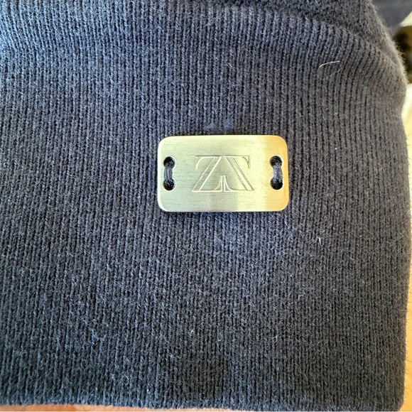 ZegnaSport Navy and Orange Zip-Up Jacket - Picture 5 of 7